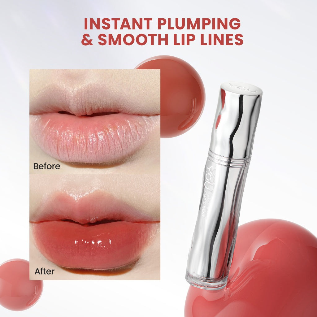 YOU Cloud Paint Glassy Glow Lip Tint Glasting Tint Lip Stain Glassy Tint