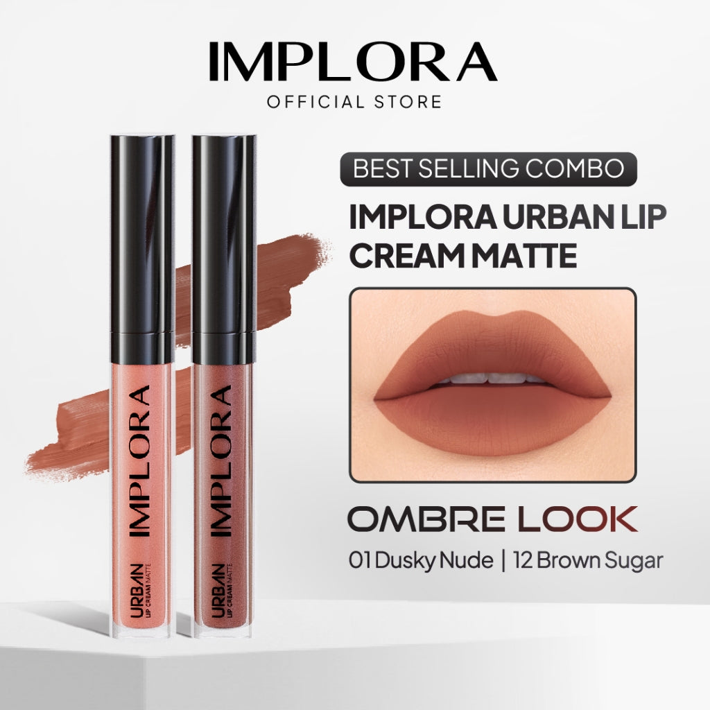 [BEST SELLING COMBO] Implora Urban Lip Cream Ombre Look