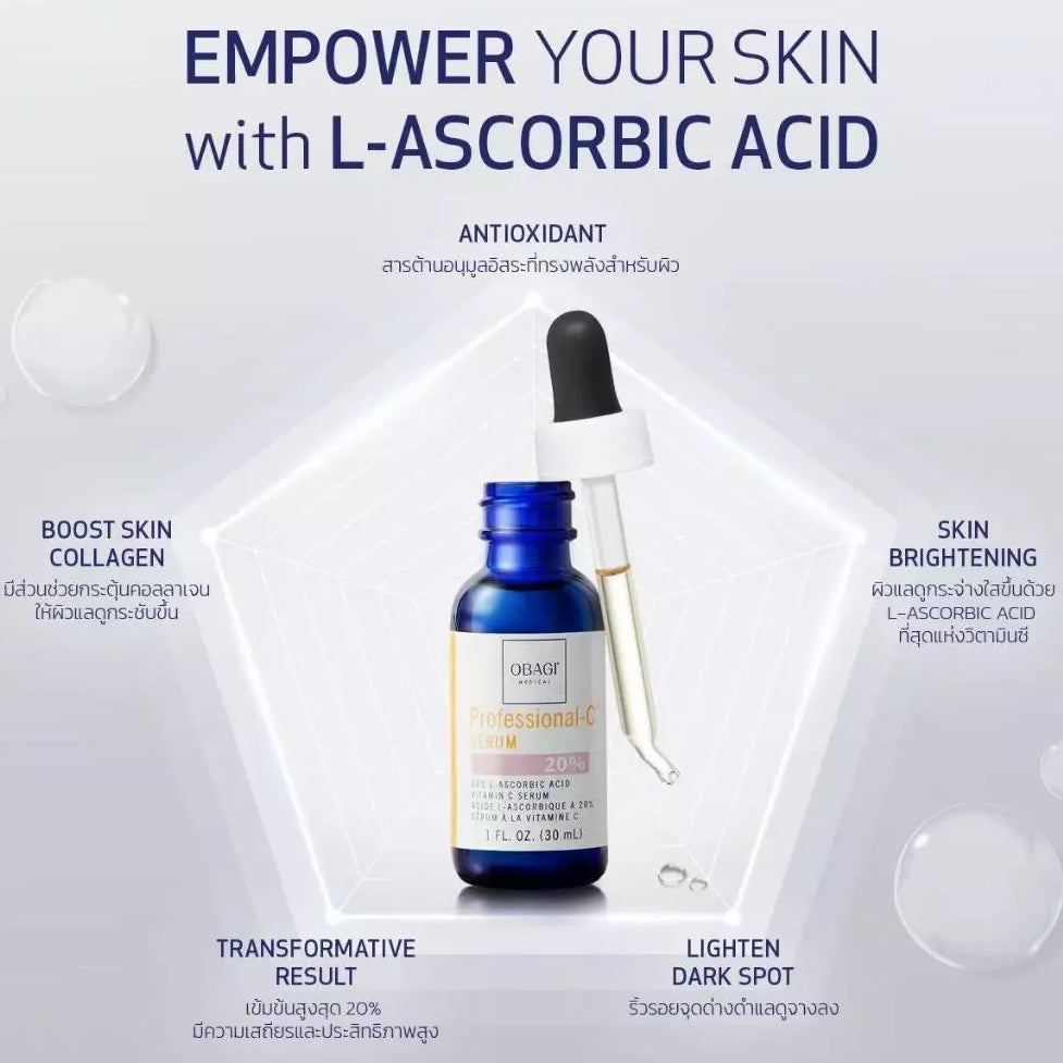 Obagi Professional-C Serum 10% 15% 20% Vit C Serum 30ml Waja Anti Aging Penghilang Kerutan