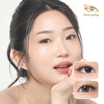 [BEST SELLER] KawaiGankyu - Clearie Twinkies Brown (1pc/SETENGAH PASANG) | Softlens Korea Premium 14.5mm Motif Coklat Gradasi