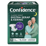 Confidence Classic Popok Perekat Dewasa Malam M8 L7 XL6 Pcs