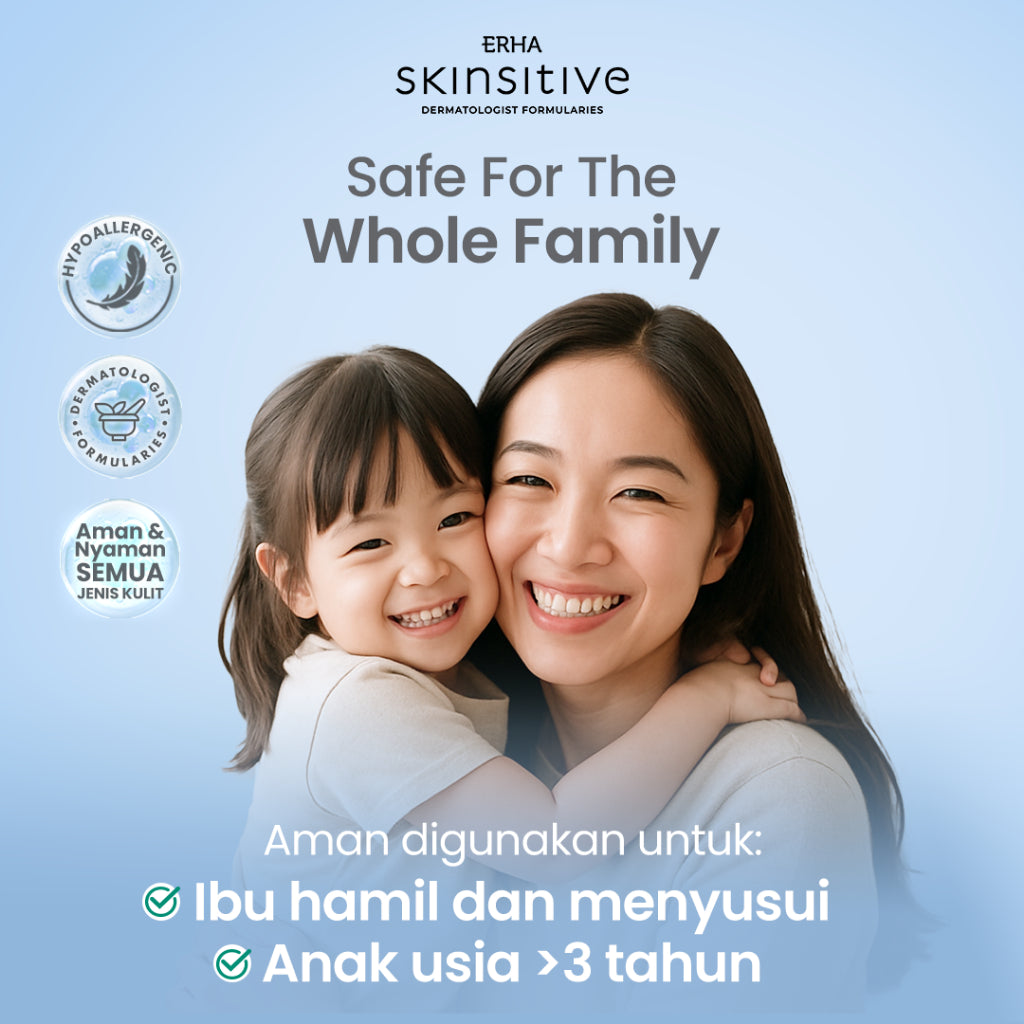 ERHA Skinsitive Ultracalm Skin Barrier Moisturizer 80ml | Pelembap Wajah Semua Jenis Kulit (Normal, Kering, Berminyak, Sensitif) | Deep Moisturize, Tekstur Ringan, Cepat Menyerap | Skin Barrier Kuat Dengan Ceramide, Panthenol, Niacinamide, Calming