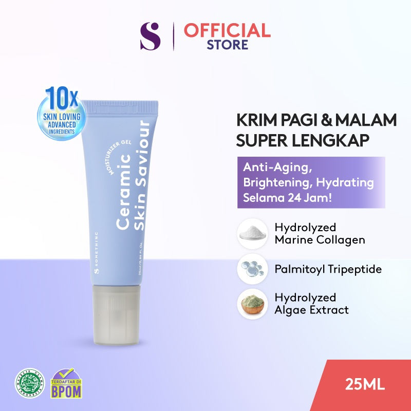 SOMETHINC - Calming & Gel Moisturizer Series | Calm Down/Ceramic Skin Saviour/Supple Power Hyaluronic9+Onsen/ACNEDOT Treatment |  Pelembap untuk Kulit Sensitif Kemerahan Normal Meredakan Kemerahan Memperkuat Skin Barrier Non comedogenic Menghidrasi