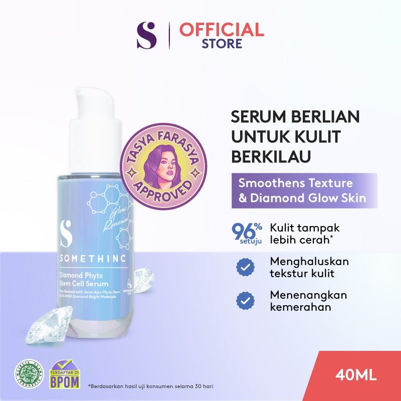 SOMETHINC - Serum Series | Glass-C 12% Vitamin C+ | Gentle Bright Niacinamide | Advanced Peeling 20% AHA BHA | Level 1% Retinol | Calm Down Skinpair Barrier | Diamond Glow Phyto | Hyaluronic9+ Advanced | wajah cerah no dark Spot Age Spot Freckles Glowing