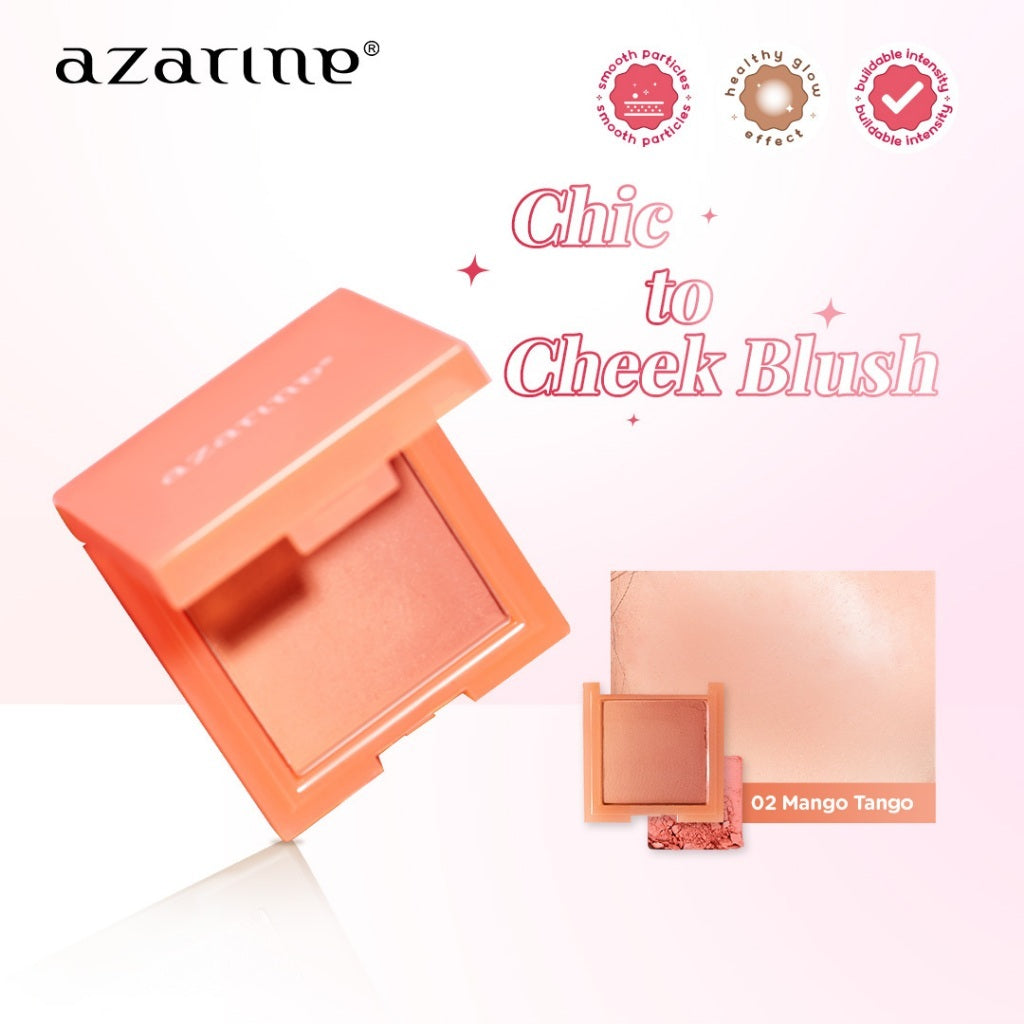 [FLASH SALE] Azarine - 02 MANGO TANGO Chic to Cheek Blush Powder Blush On