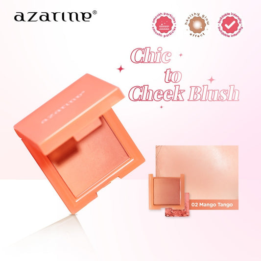 [FLASH SALE] Azarine - 02 MANGO TANGO Chic to Cheek Blush Powder Blush On
