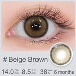 Magister Softlens Minus Brown Series 1pasang lensa kontak warna 14.0~14.5mm dubai Seri Coklat 6Bulan