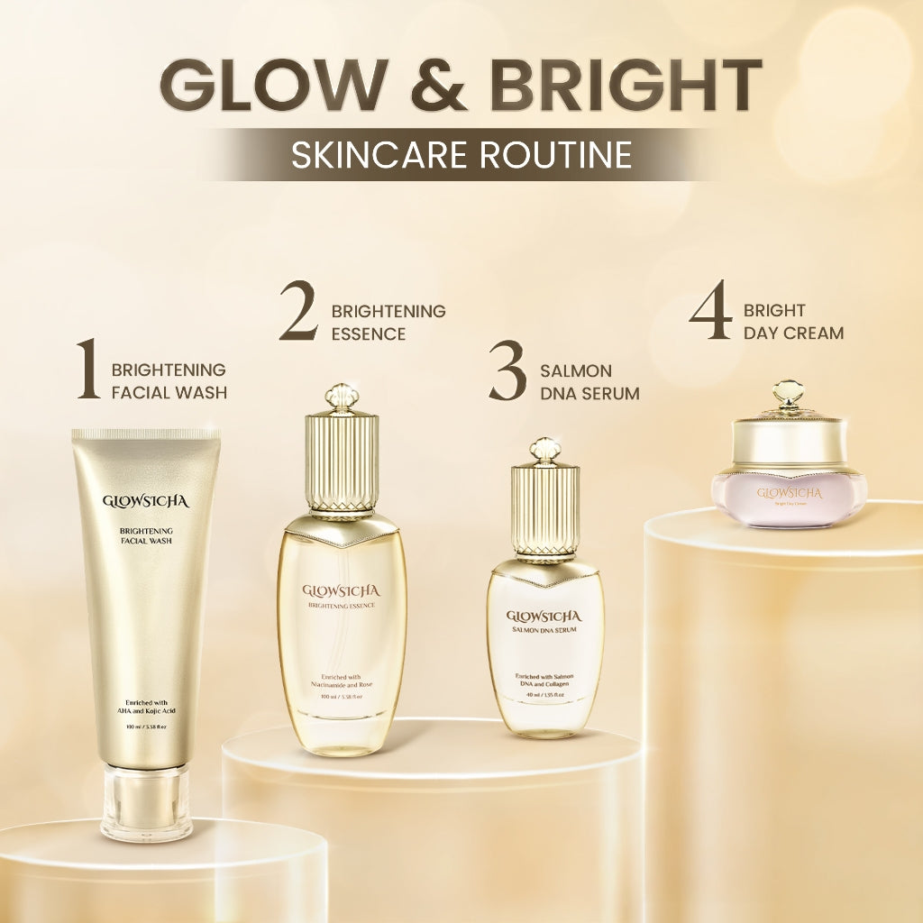 Glowsicha - Brightening Facial Wash Sabun Cuci Muka Cleanser skincare face wash Mencerahkan Melembabkan Pembersih Wajah cleansing balm exfoliating  Facial Foam Bright Cleanser Lembut Cerah Bebas Minyak Anti Kusam Glowing Skincare Harian Kulit Cerah
