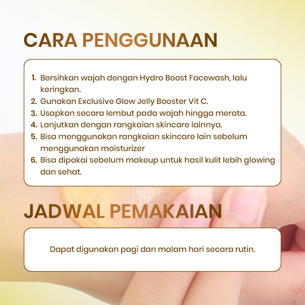 Cleora Twinpack Exclusive Glow Jelly Booster 30gr Special Bundle 2pcs - Moisturizer Untuk Brightening Dan Anti Aging Wanita Pria Day Cream Night Cream Pemutih Wajah Pelembab Wajah