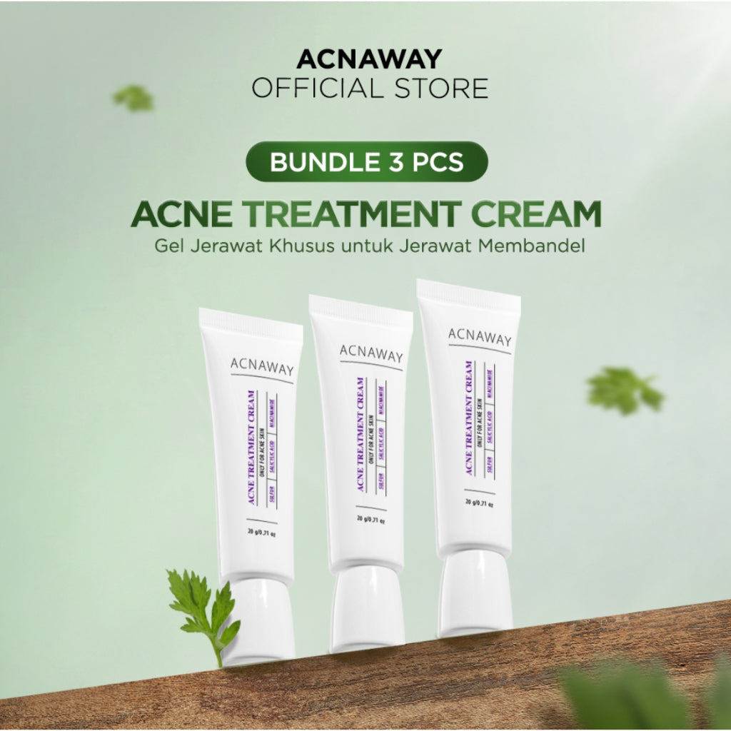 ACNAWAY Acne Treatment Cream - Krim Totol Jerawat Membandel Niacinamide Obat Jerawat Bruntusan Acne Spot Cream Untuk Mengeringkan Jerawat Meradang Anti Komedo Anti Bakteri Salep Jerawat Acne Care Menghilangkan Bekas Jerawat Acne Gel Sulfur Salicylic Acid