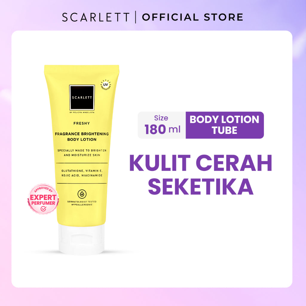 Scarlett Whitening Body Lotion Mencerahkan - Kemasan Baru Tube 180ml