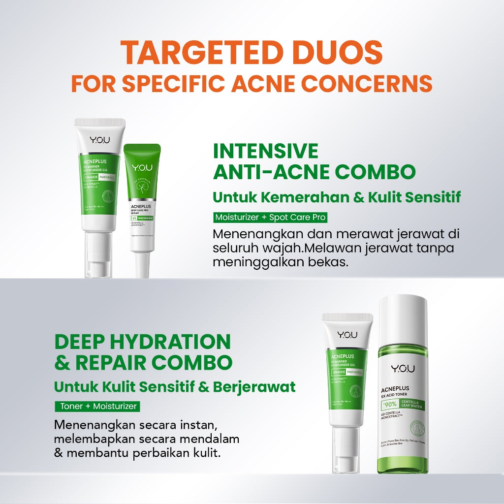 [NEW] YOU AcnePlus B5 Barrier Moisturizer Gel Pelembab Kulit Cooling Hydrating Soothing Kulit Sensitif Kulit Berjerawat