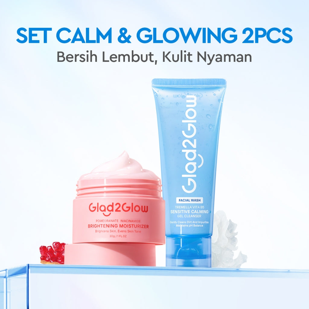 Glad2Glow Tremella Vita B5 Sensitive Calming Gel Cleanser facial wash skincare face wash sabun cuci muka cleansing balm exfoliating exfoliasi wajah sabun muka pembersih wajah Menenangkan kulit sensitif menghidrasi & menutrisi kulit g2glow official store