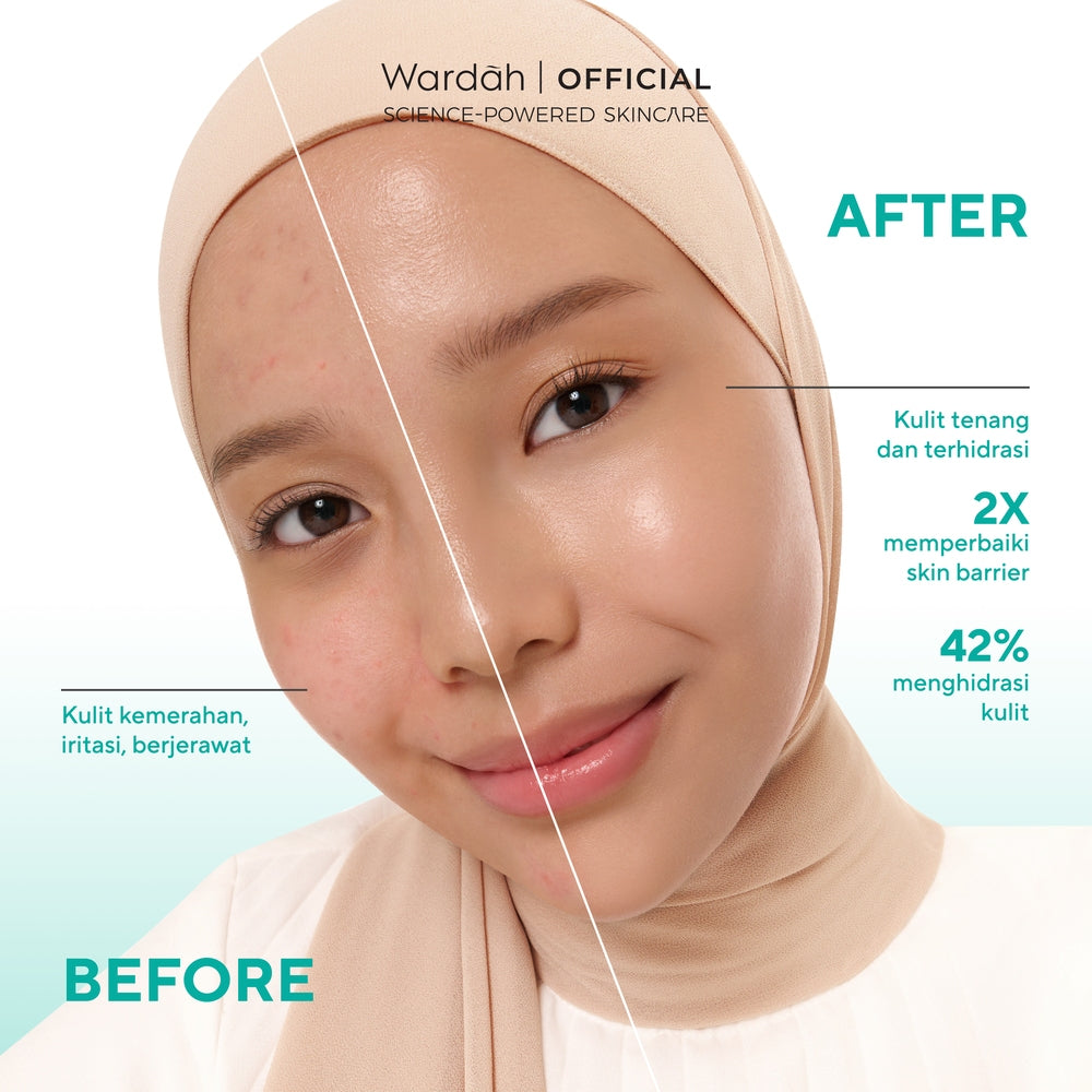 WARDAH Heartleaf + 8X NMF Amino Calm & Soothe Gel Cleanser 120 ml - Sabun Cuci Muka Face Wash Gentle Lembut untuk Melembabkan dan Menenangkan Kulit Wajah yang Kemerahan - Calm and Soothe Gel Cleanser -  Skincare