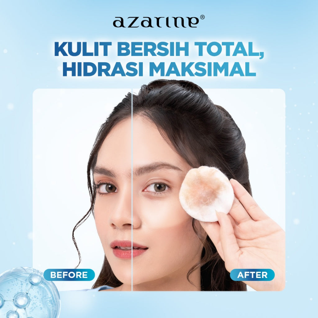 [BAYAR 1 DAPAT 2] Azarine Calmoist Hydrating Micellar Water 90 ml Pembersih Wajah Daily Make Up Untuk Semua Jenis Kulit dengan PENTAVITIN™ Make Up Remover