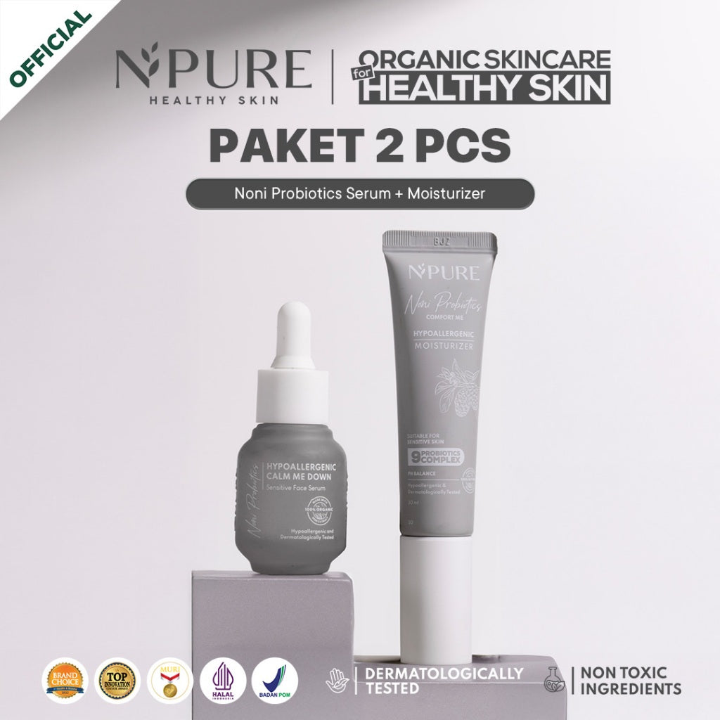 NPURE Bundling Serum & Moisturizer all series / Rangkaian skincare / Acne Skin / Melembabkan / Mencerahkan / Anti-Aging / Skin Barrier