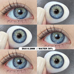 Eyeshare Softlens Nicosia Blue 1Pasang Lensa Kontak Soft Softlen Gray  14.2mm