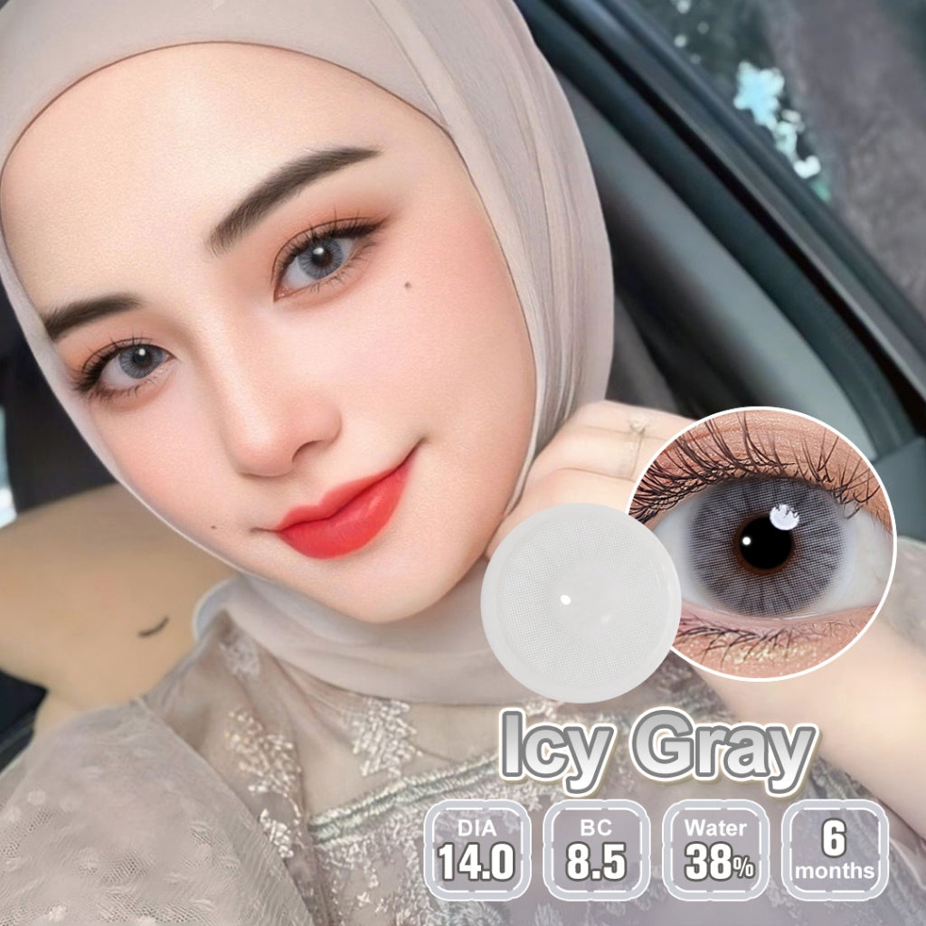 [0.00 s/d -8.00] Magister softlens Minus 14.00MM Queen Ochre Soflen Minus Graphite Amber Soflen Sepasang 6Bulan