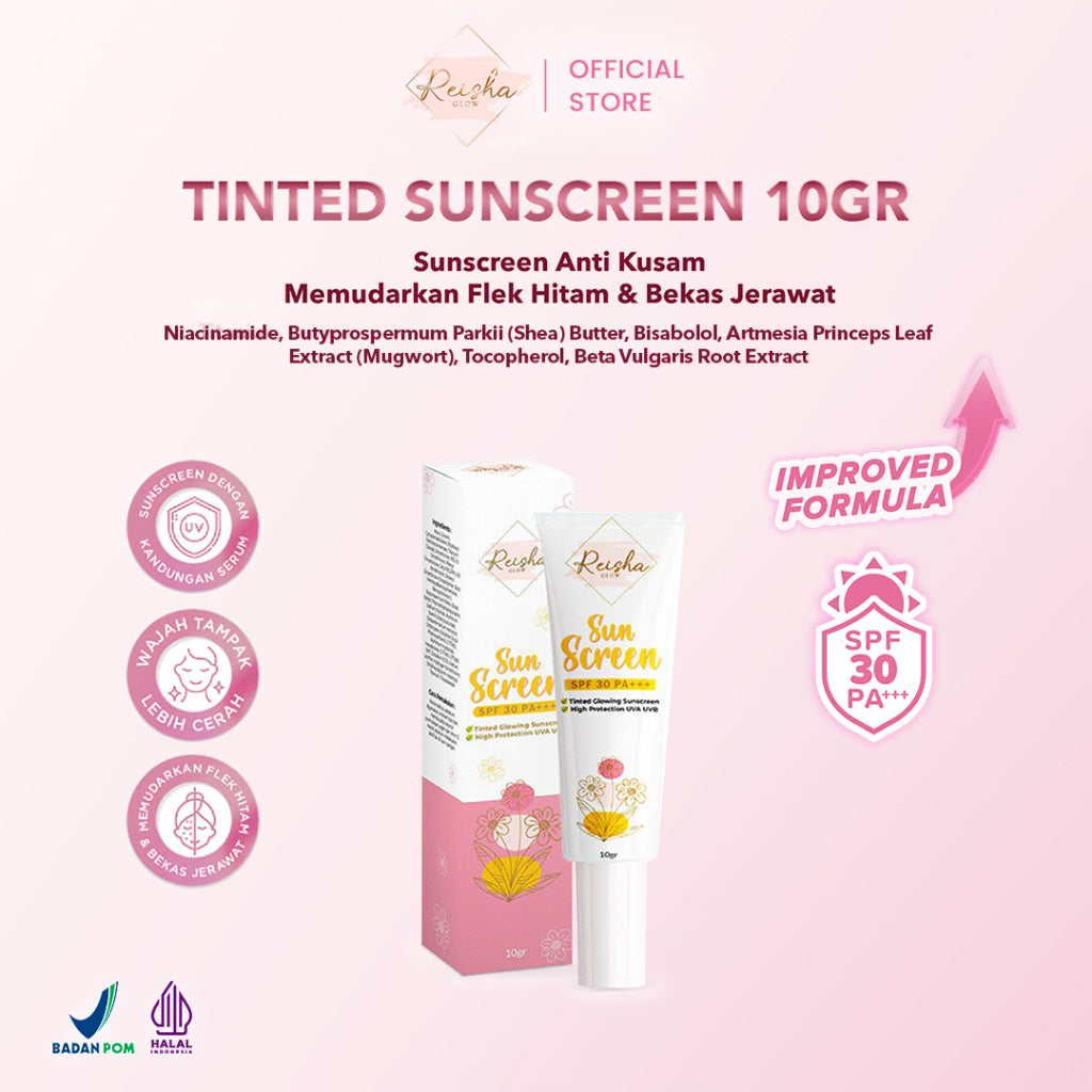 REISHA GLOW Tinted Sunscreen SPF 30 PA+++  Improved Formula I Sunscreen Sunblock BB cream