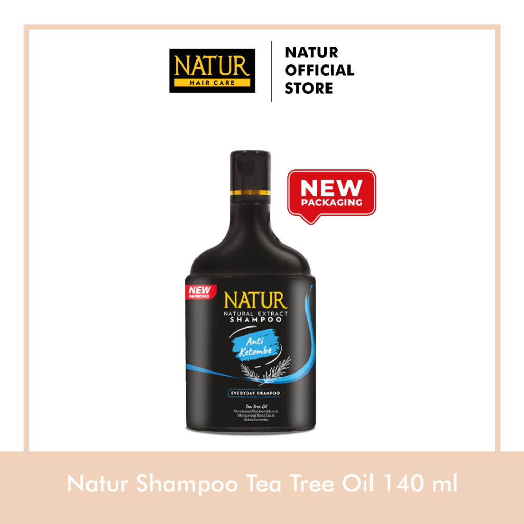 Natur Hair Shampoo Anti Dandruff 140 ML - Shampoo Perawatan Rambut Berketombe