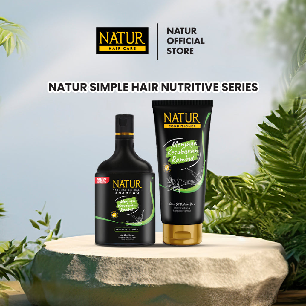 Natur Simple Hair Nutritive Treatment - Paket Rambut Lebih Tebal