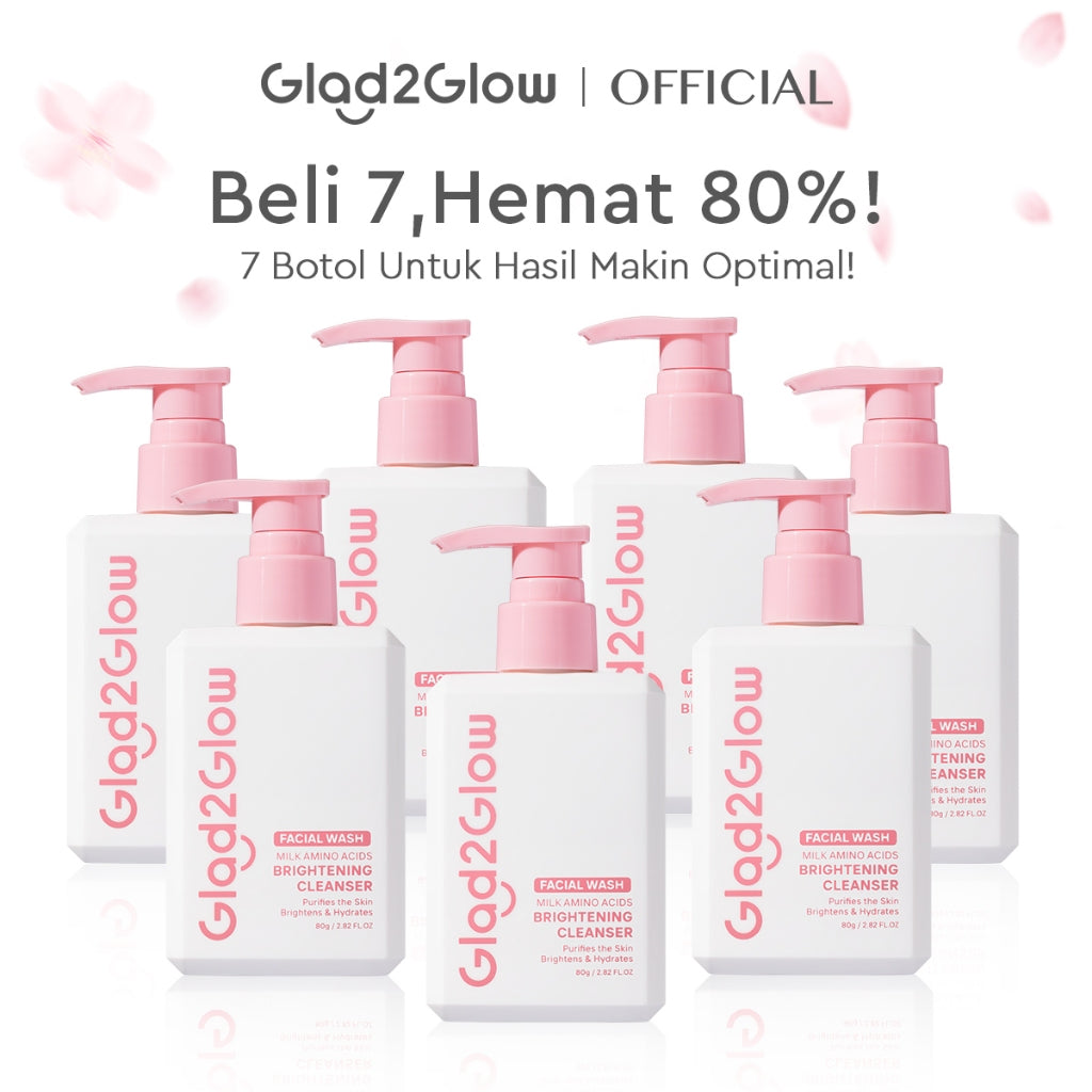 [Hemat 5PCS]Glad2Glow Facial Cleanser Series-Low PH Gel Centella Mencerahkan Pencerah Wajah Anti Jerawat Penuaan Hilangkan Flek & Tenangkan face wash Pembersih Wajah Membersihkan kotoran dan minyak Menjaga pelindung kulit Mengobati g2glow official store