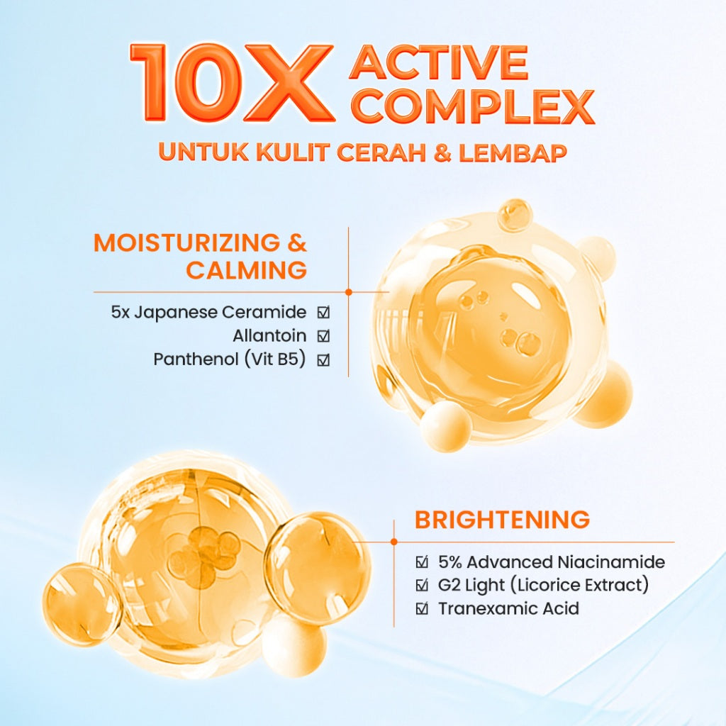 [NEW] HANASUI Bright Expert Moisturizer Gel 30g - Pelembab Gel Bening Lembap & Mencerahkan - 5% Advance Niacinamide & Tranexamic Acid - Ratakan warna kulit & Kurangi Bintik Hitam