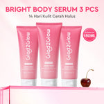 Glad2Glow Bright & Moist Body Serum Series | Body Cream Body Lotion Brighten Moist & Smooth Pemutih Badan Body Serum Glow & Peeling Menghidrasi Kulit Mencerahkan Dan Pemutih Tubuh Atasi Belang Brighty Care Whiten Handbody ohbt Lotion g2g official store