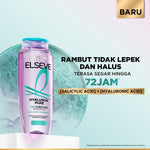 [BARU] L'Oreal Paris Hyaluron Pure 72H Purifying Shampoo - Perawatan Rambut Bebas Lepek dan Rambut Halus tahan hingga 72jam - Shampoo 280ml - Kulit Kepala Berminyak dan Rambut Kering