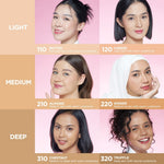 Azarine Porefect Matte Set [2 PCS] Covermatte Cushion + Powder Foundation TWC Base Makeup Matte Anti Badai untuk Kulit Berminyak Cushion Tahan Lama Flawless Matte Finish Lightweight Makeup Easy Application Buildable Coverage