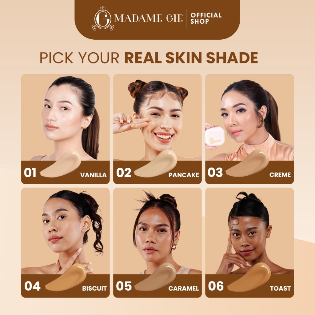 [TEBUS MURAH] Madame Gie No Limatte Cushion - Make Up Cushion Soft Matte Finish