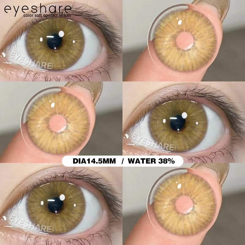 Eyeshare Softlens Bubble Gray Softlens 14.5mm Big Eyes
