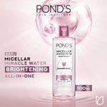 Ponds Micellar Water Miracle Niasorcinol Pembersih Makeup Mencerahkan 100 ml