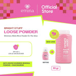 Emina Bright Stuff Refresh Package - Loose Powder, Tone Up Cream Instant Brightening, Mencerahkan, Glowing