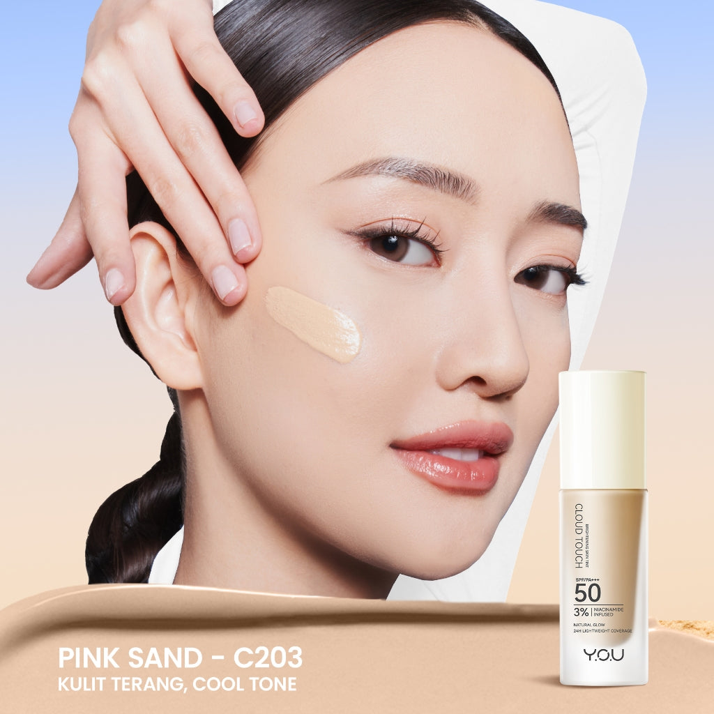 YOU 2in1 Base Makeup Bundle Cloud Touch 3% Niacinamide Brightening Skin Tint & Noutriwear+ Airy Fit Loose Powder