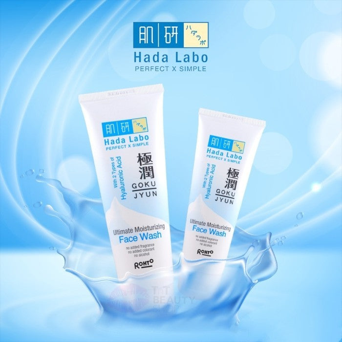 Hada Labo GOKUJYUN Ultimate Moisturizing Face Wash - [ 100ml & 50ml ]