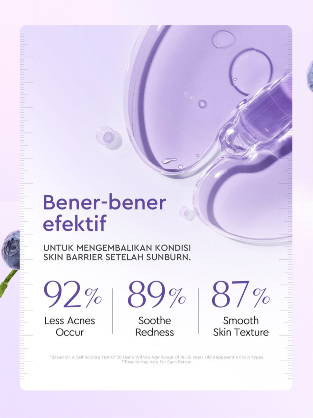 Glad2Glow Blueberry 5% Ceramide Moisturizer Repair Barrier Pulihkan skincare day cream Night Cream krim wajah moisturizer cream repair cream torriden cream cream pemutih wajah skincare bpom Pelembab Wajah Sensitive Skin Care G2G glad2glow official store