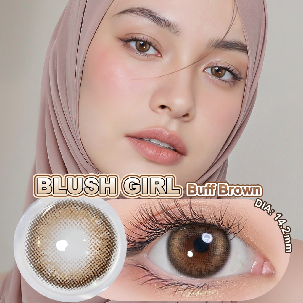 [0.00~-6.00]Magister Softlens 14~14.2mm Minus lensa mata softlens no ring natural 6Bulan Sepasang soflen