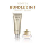 Glowsicha - Bright Day Cream tone up cerah moisturizer Pelembab Bercahaya Krim Siang Dengan Niacinamide brightening wajah cream pemutih wajah day cream Night Cream whitening skincare glowing BB cream Membantu Mencerahkan Wajah moist