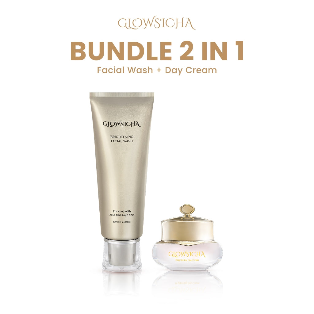 Glowsicha - Bright Day Cream tone up cerah moisturizer Pelembab Bercahaya Krim Siang Dengan Niacinamide brightening wajah cream pemutih wajah day cream Night Cream whitening skincare glowing BB cream Membantu Mencerahkan Wajah moist