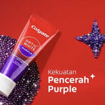 Colgate Optic White Purple Pasta Gigi Pemutih 100 g