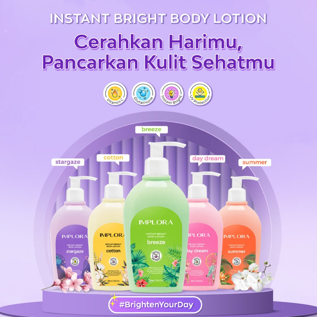 Implora Instant Bright Body Lotion | Lotion Perawatan Tubuh
