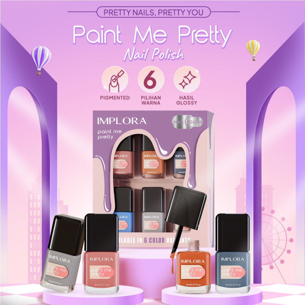 Implora Paint Nail Polish | Kuteks Pewarna Kuku | Nail Art