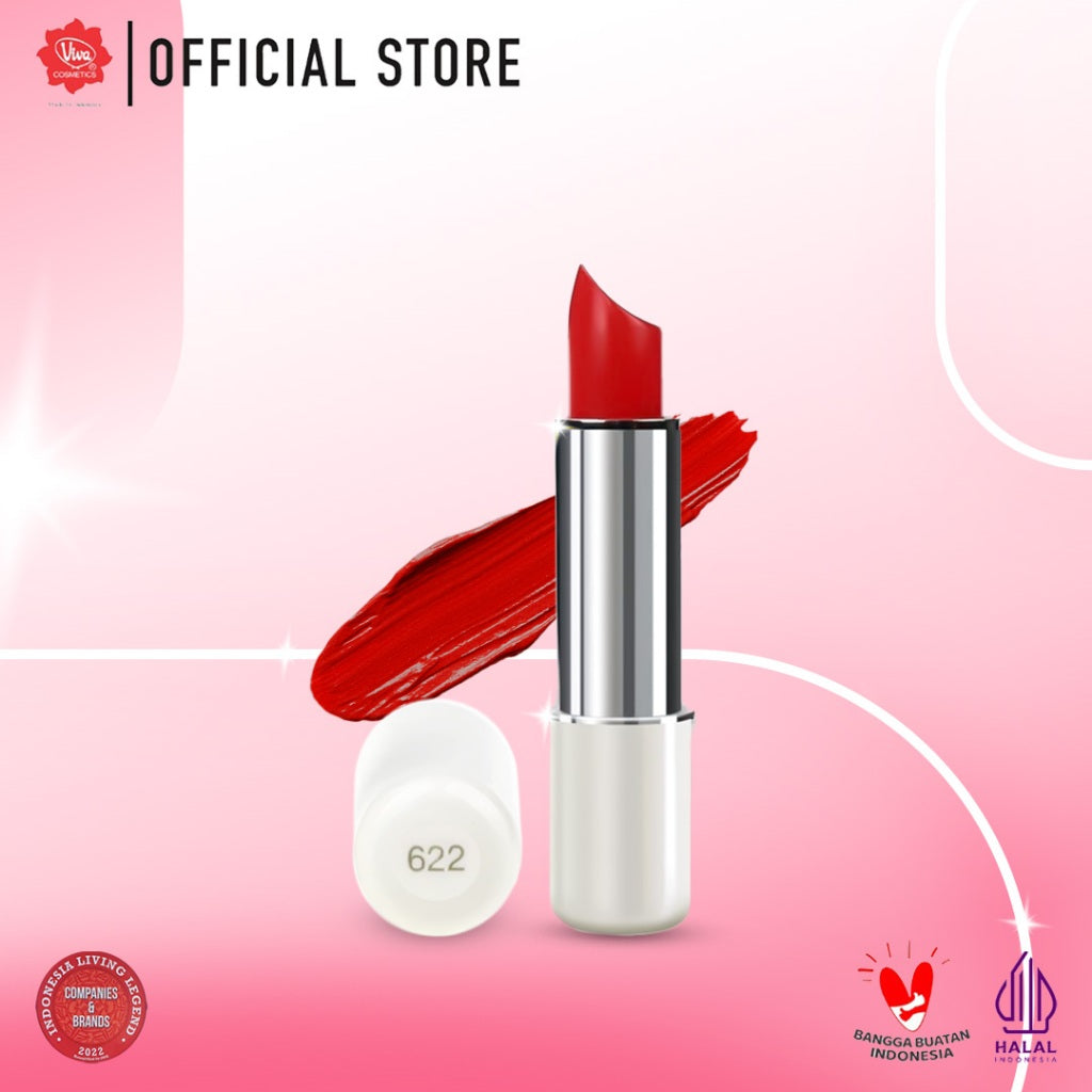 Red-A Lipstick with VIT E, Shea Butter, Avocado Oil & Squalane; no: 621 - 651 (3gr)