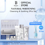 PREMIERE BEAUTE Natural Whitening Cleansing & Soothing 5Pcs Set Facial Wash/Toner/Day Cream/Niacinamide Ampoule/Sunscreen