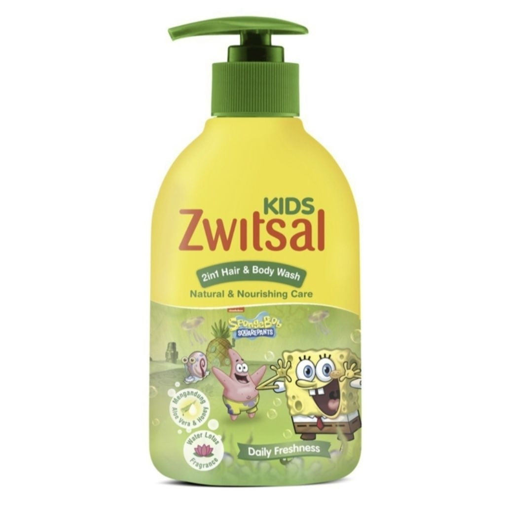 Zwitsal Kids Sabun Mandi & Sampo Anak Pump 280 ml
