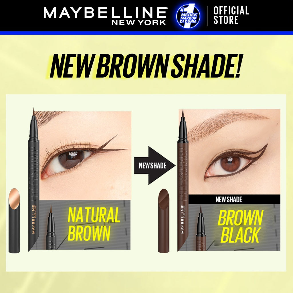 Maybelline Hypersharp Extreme Liquid Liner - 0.4gr (Eyeliner Eye Make Up Waterproof Tahan Air Long Lasting)