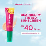 Glowsophy Bearberry Tinted Tone Up Sunscreen SPF 40 PA+++ 30ml Sunblock Cream Wajah Pelembab Skin Sunscreen Membantu Wajah Menyamarkan Pori-Pori Skin Tint Liquid Foundation All Skin Natural Matte Finish Makeup Primer Cepat Meresap Sunblock Cream Ringan