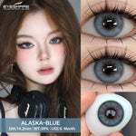 Eyeshare Softlens Blue 1Pasang 14.0mm-14.5mm Lensa Kontak Warna Normal Softlen