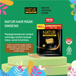 Natur Hair Mask Ginseng - Masker Rambut Rontok / Anti Hair Fall / Menguatkan Akar Rambut